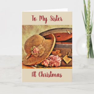 **SISTER** AT CHRISTMAS HOLIDAY CARD