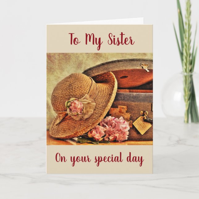**SISTER** AT SPECIAL BIRTHDAY WISHES FOR "YOU" HOLIDAY CARD (Front)