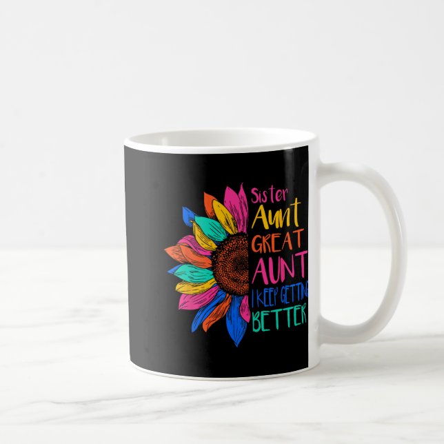 Sister Aunt Great Aunt I Just Keep Getting Better  Coffee Mug (Right)