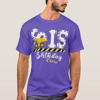 Sister B-Day Sis Birthday Crew Construction T-Shirt