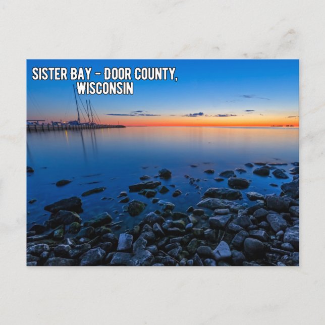 Sister Bay Door County Wisconsin Postcard (Front)