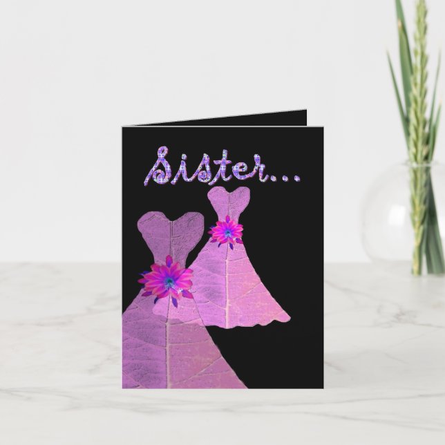 SISTER_ Be My Chief Bridesmaid - Customizable Invitation (Front)