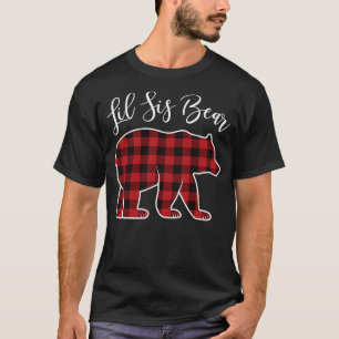 Sister Bear Pajama Red Buffalo Xmas Funny Family C T-Shirt