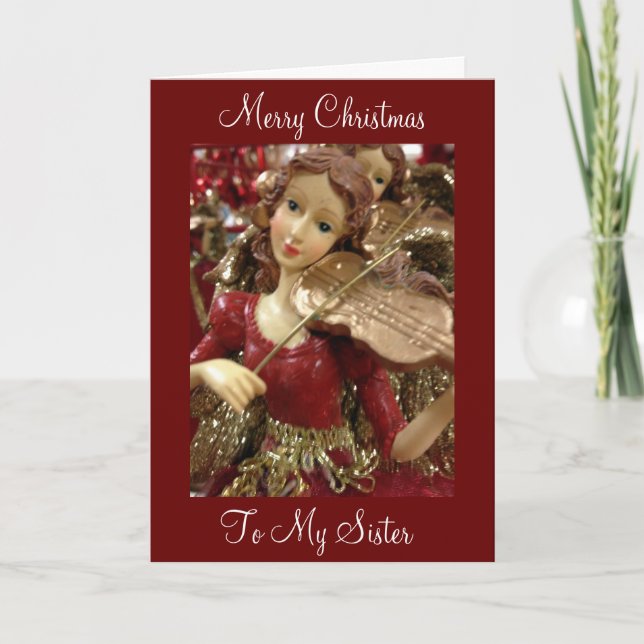 *SISTER*  BEST FRIEND/ONE I CAN COUNT ON CHRISTMAS HOLIDAY CARD (Front)