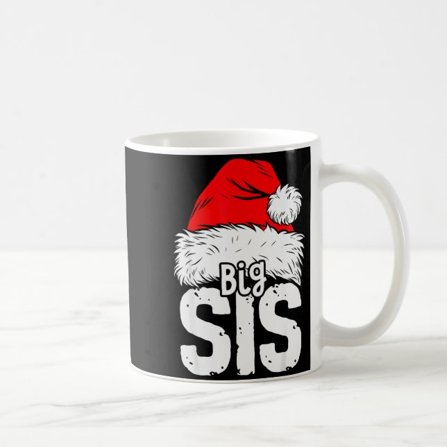 Sister Big Santa Christmas Family Matching Pyjamas Coffee Mug (Right)
