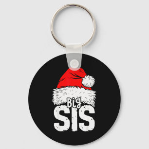 Sister Big Santa Christmas Family Matching Pyjamas Key Ring