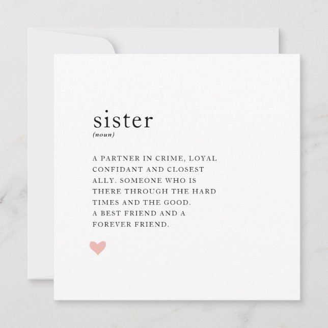 Sister Birthday Card (Front)