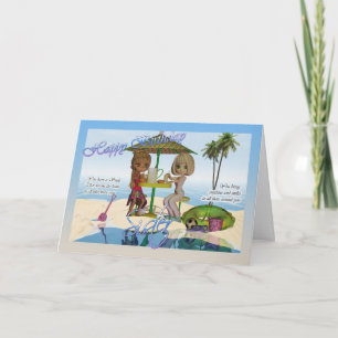 Sister Birthday, Cutie Pie collection Beach Life Card