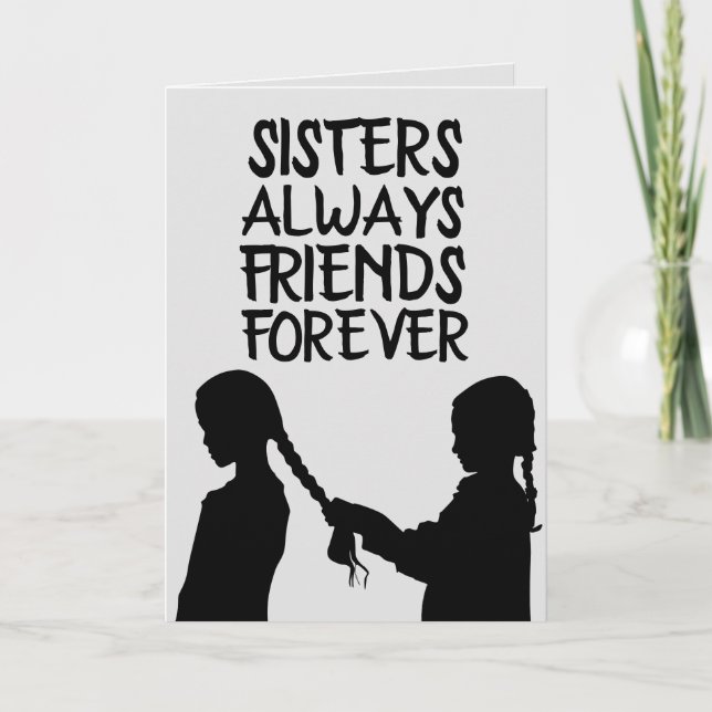 SISTER BIRTHDAY FRIEND GREETING CARDS (Front)