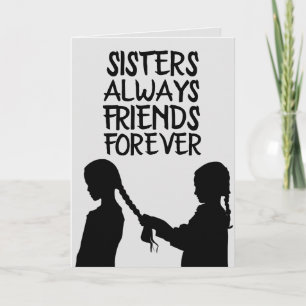 SISTER BIRTHDAY FRIEND GREETING CARDS