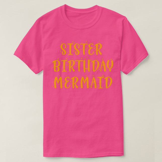 sister birthday mermaid Egyptian Blue Version N03 T-Shirt (Design Front)