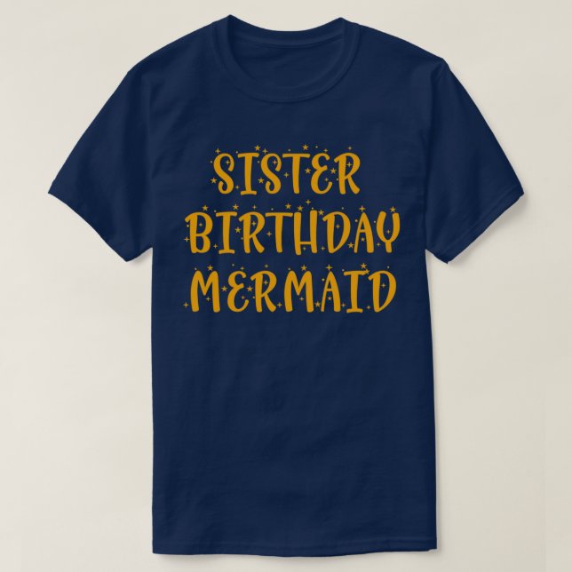 sister birthday mermaid Lavender Version N03 T-Shirt (Design Front)