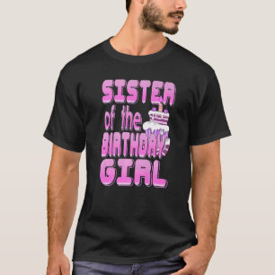 Sister Birthday Rolling Skate Birthday Family Part T-Shirt