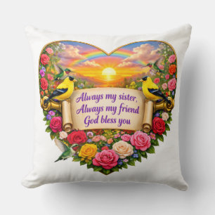 Sister Blessing Throw Pillow