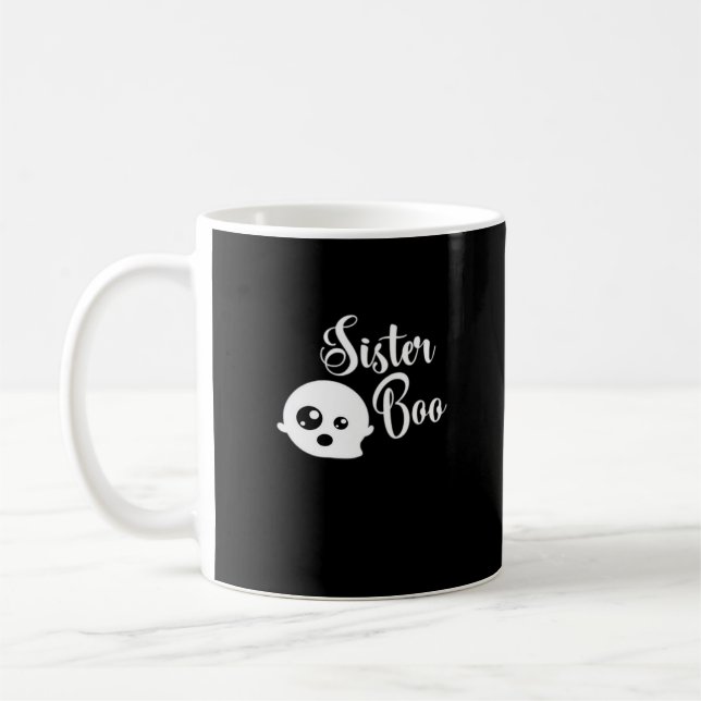 Sister Boo Halloween  Coffee Mug (Left)