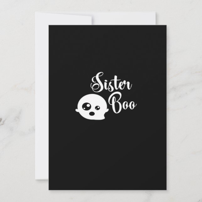 Sister Boo Halloween  Holiday Card (Front)