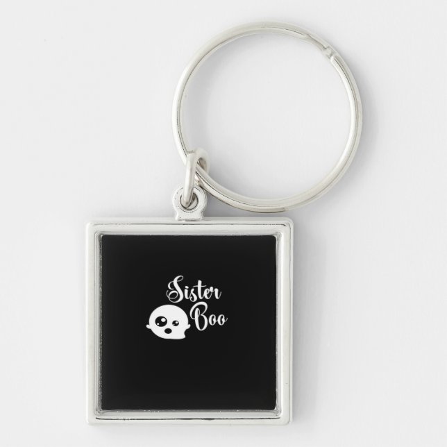 Sister Boo Halloween  Key Ring (Front)