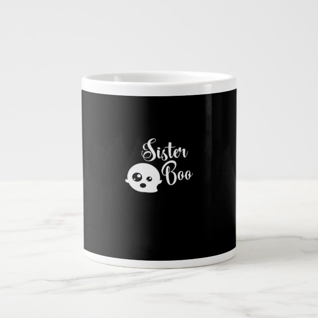 Sister Boo Halloween  Large Coffee Mug (Front)