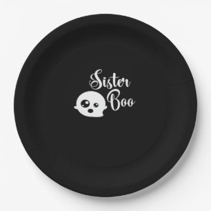 Sister Boo Halloween  Paper Plate