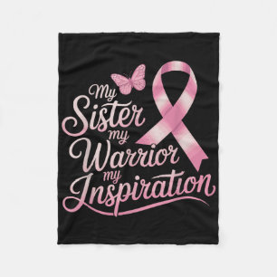 Sister Breast Cancer Support  Fleece Blanket