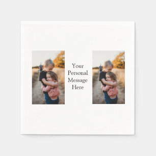 sister brother family add photo personal message h napkin