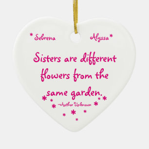 Sister Ceramic Ornament