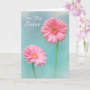 Sister Chemo, Serious Illness, Floral Card