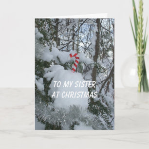 Sister Christmas-Candy Cane Holiday Card