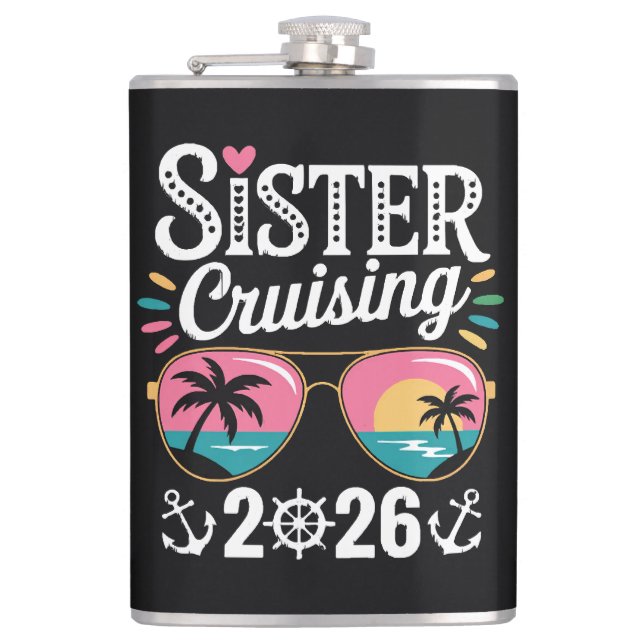 Sister Curising 2026 Hip Flask (Front)