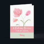 Sister Custom Name Religious Birthday for Blessing Card<br><div class="desc">Surprise your dearest sister with this card that wishes her God’s love and blessings. To make it more exciting,  you can personalise this with her name on the front.</div>