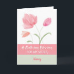Sister Custom Name Religious Birthday for Blessing Card<br><div class="desc">Surprise your dearest sister with this card that wishes her God’s love and blessings. To make it more exciting,  you can personalise this with her name on the front.</div>