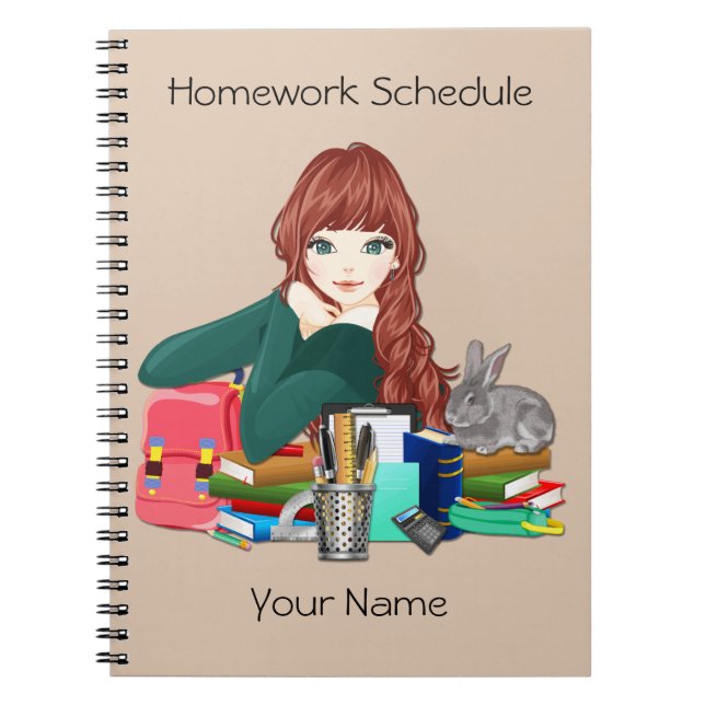  Sister Daughter School Homework  Notebook (Front)