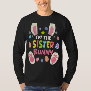 Sister Easter Matching Family Party Bunny Face Cos T-Shirt