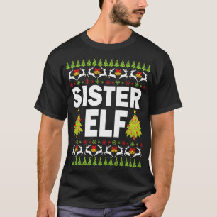 Sister ELF Ugly Sweater Merry Christmas Xmas Noel