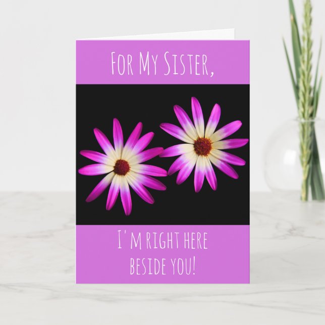 Sister Encouragement Cancer/Serious Illness Card (Front)