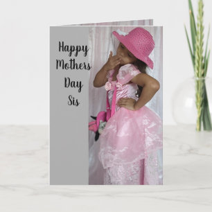 SISTER FABULOUS FEMALE MOTHERS DAY card
