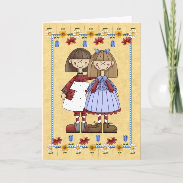 Sister Friendship Birthday Card (Front)