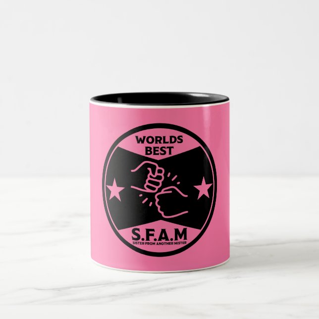 Sister From Another Mister Two-Tone Coffee Mug (Center)