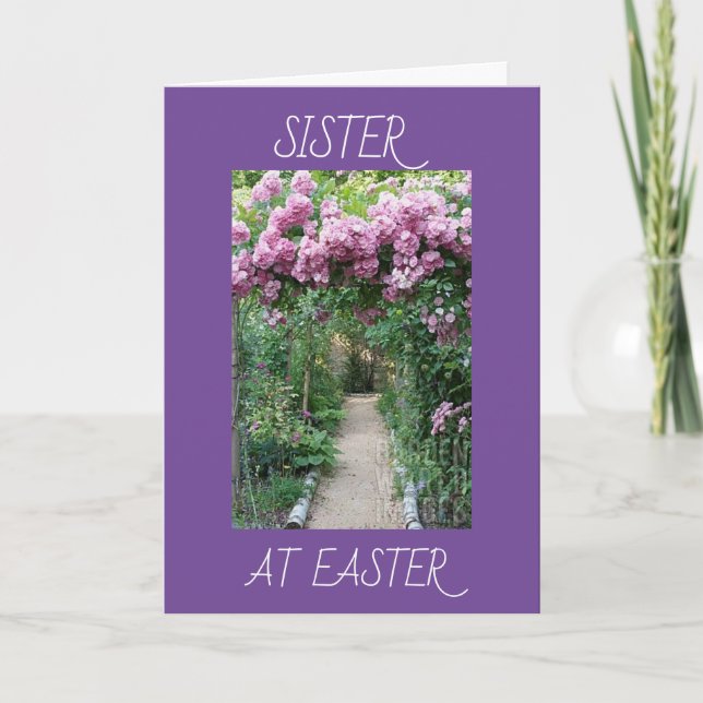 **SISTER** GARDEN, LOTS OF LOVE HAPPY EASTER CARD (Front)