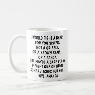 Sister gifts, funny sister gift, sister mug, coffe coffee mug