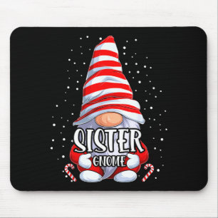 Sister Gnome Christmas Pajamas Matching Family Gro Mouse Mat