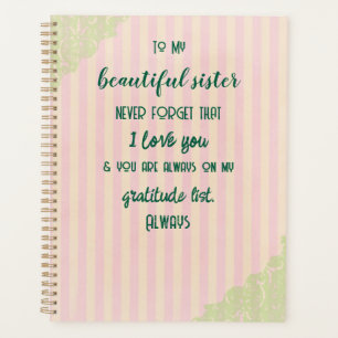 Sister Gratitude Planner