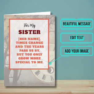 Sister Grows More Special Birthday Card