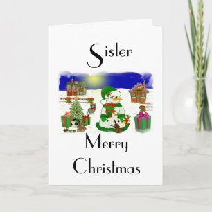 Sister Holiday Card