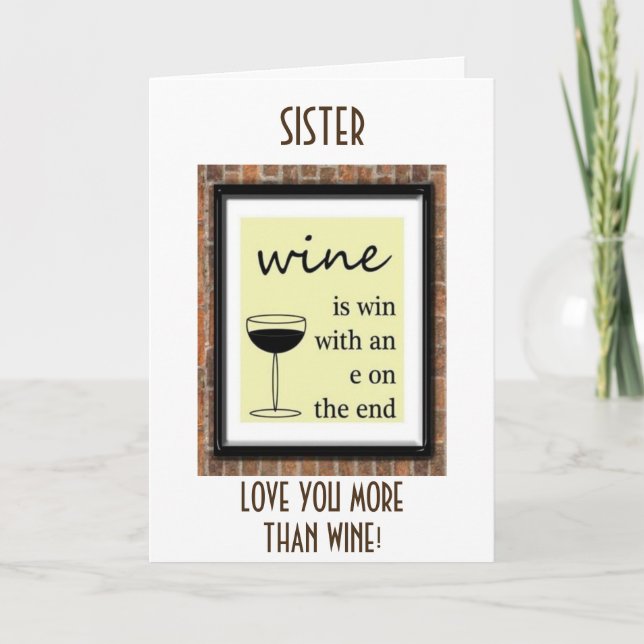 SISTER-I AM A WINNER FOR I HAVE YOU-HAPPY BIRTHDAY CARD (Front)