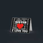 Sister I Love You Card<br><div class="desc">Sister I Love You</div>