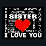Sister I Love You Poster<br><div class="desc">Sister I Love You</div>