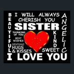 Sister I Love You Poster<br><div class="desc">Sister I Love You</div>