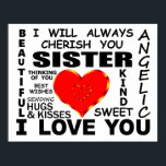 Sister I Love You Poster<br><div class="desc">Sister I Love You</div>