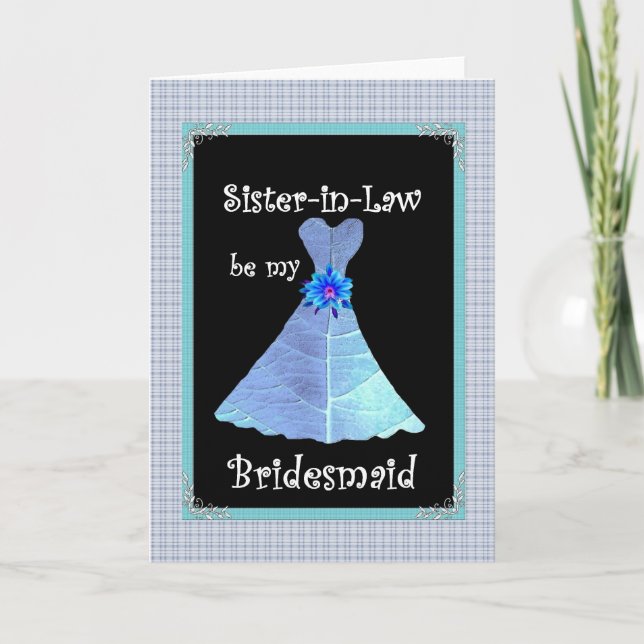 Sister-in-Law - Bridesmaid Wedding Invite (Front)